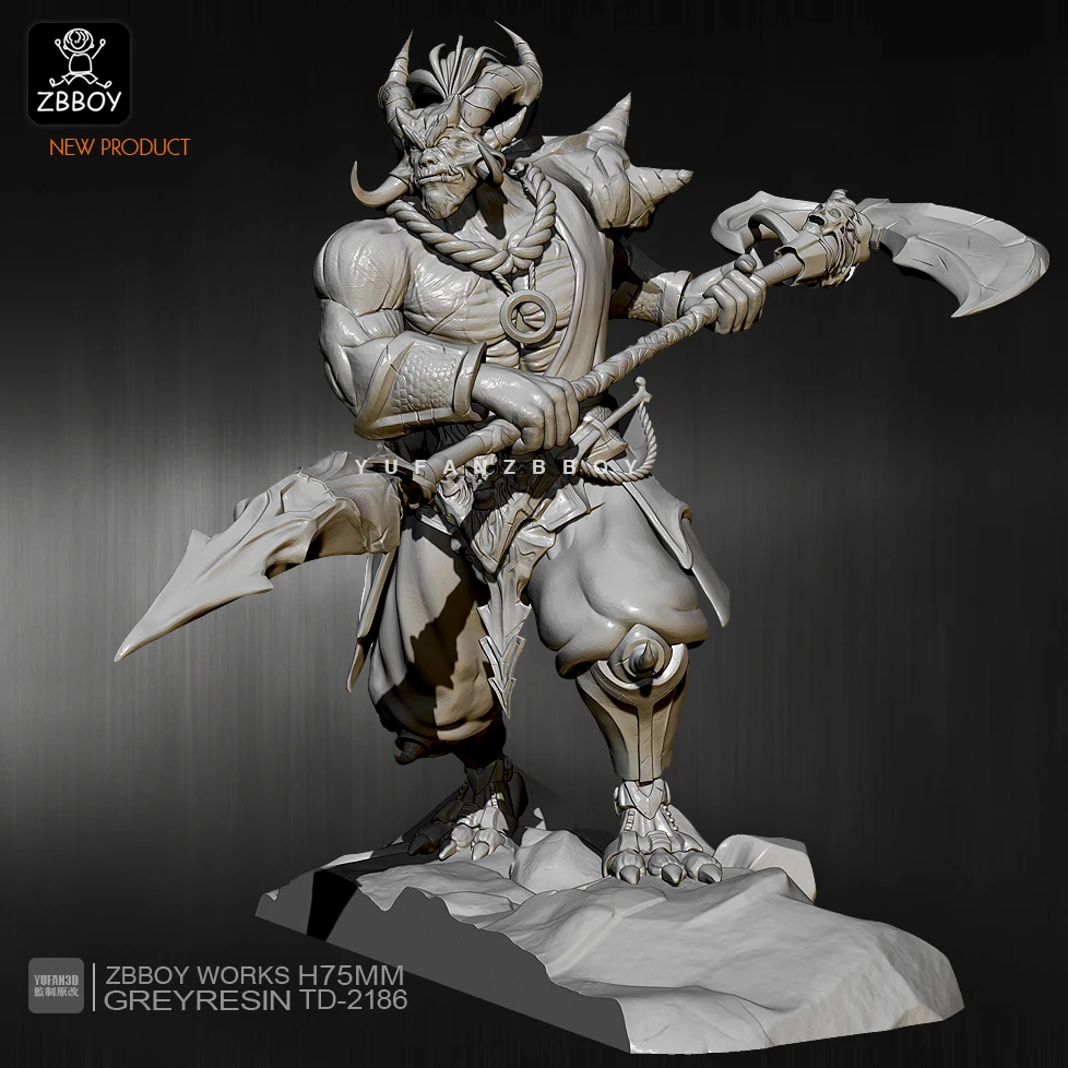 75mm Resin Figure Kits Sickle monster resin model self-assembled TD-2186