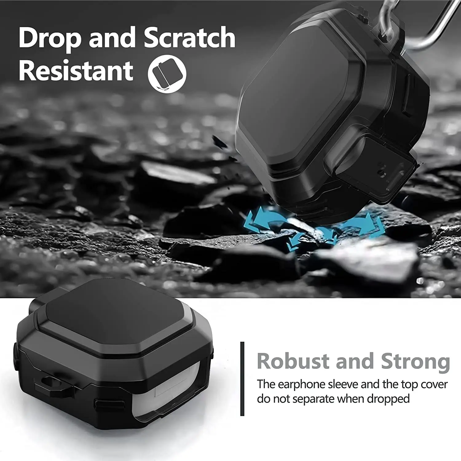 لسامسونج غالاكسي براعم 2/برو/لايف/برو 2 حالة فاخرة مع الأمن قفل درع سماعة غطاء عالمي ل غالاكسي براعم حالات