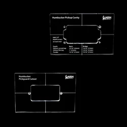 KAISH-아크릴 험버커 픽업 라우팅 템플릿, 바디 또는 픽가드 루트용