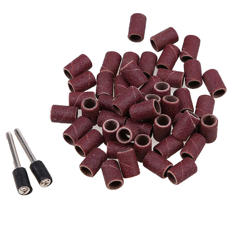 Bộ 50 Chà Nhám Bộ Trống 320 Nhám Nhám Nắp Đĩa Đánh Bóng Gỗ Ban Nhạc Đá Mài Dụng Cụ Mài Móng Cho Dụng Cụ Xoay