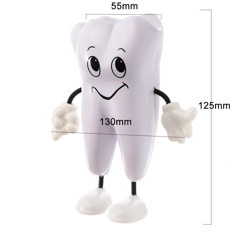 1 Pc Tooth-figure Squeeze Toy Soft PU Foam Tooth Model Shape  Dental Clinic Dentistry Promotional Item Dentist Gift