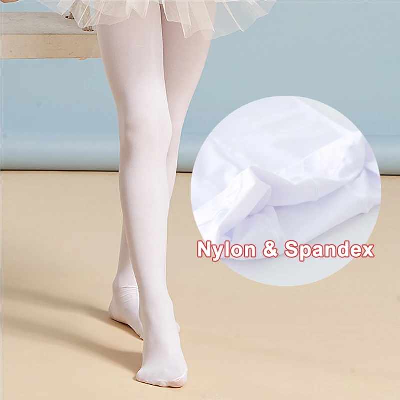 Trẻ Em Bé Gái Váy Múa Thun, Trẻ Em Nylon Quần Legging, Thể Dục Dụng Cụ Nhảy Múa Ba Lê Quần, Liền Mạch Ba Lê Vớ, vũ Tất