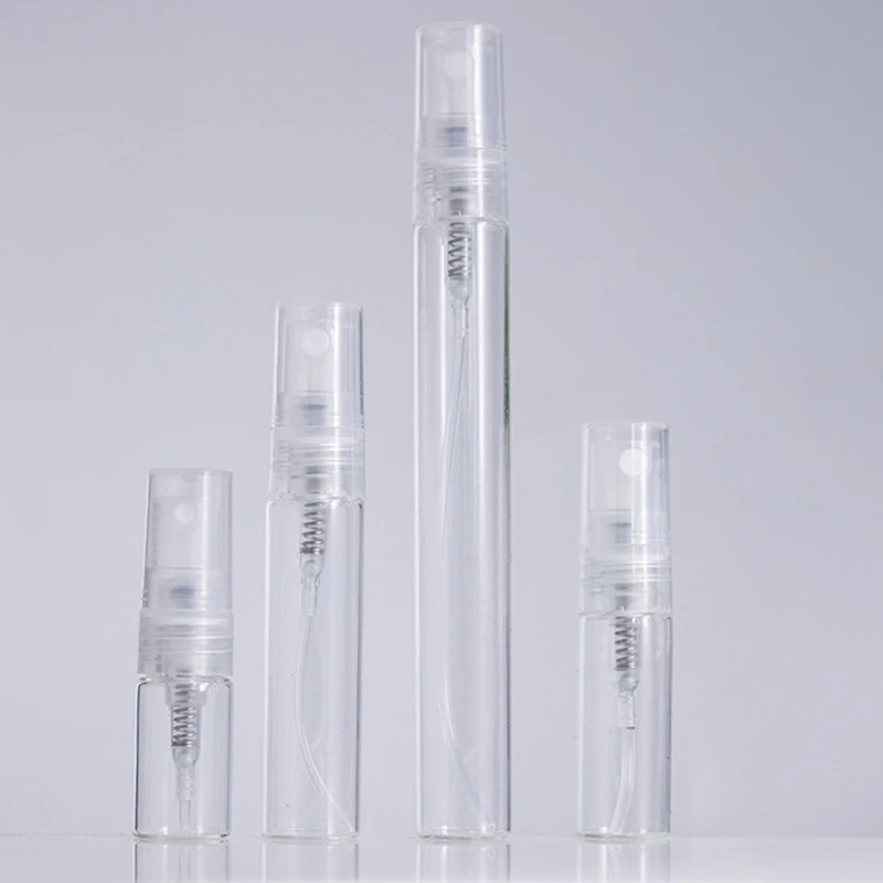 8PCS Perfume Bottle Portable Glass Refillable Spray Bottle Atomizer Container Women Perfume Pump Travel Bottle