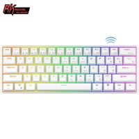 RK61 Royal Kludge Wireless Mechanical Keyboard Tri-Mode Bluetooth 5.0/2.4G/USB-C RGB Backlit 61 Key Hot-Swappable Gamer Keyboard