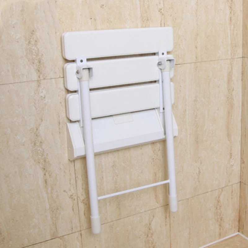 Silla de pared para baño, asiento de ducha montado en la pared, plegable, con patas de taburete, para el hogar, de alta calidad, nuevo