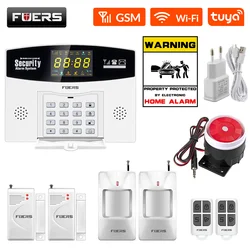 Fuers W210 Tuya Smart Alarm System  PIR Motion Detector WIFI Alarm Wireless Home Security Motion Sensor With Color LCD Display