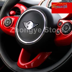 3Pcs Car Steering Wheel Decorative Strip Sticker Cover For MINI ONE Cooper S F54 F55 F56 F57 F60 Countryman Interior Accessories