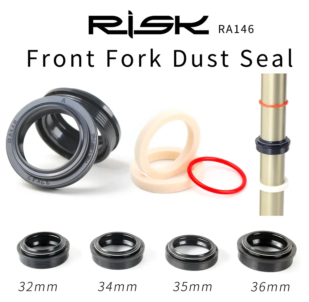 Bicycle Front Fork Dust Seal Repair Parts 32 34 35 36mm Mtb Bike Dust Wiper Oil Seal for Xcr/Fox/X-fusion Fork Repair Kits