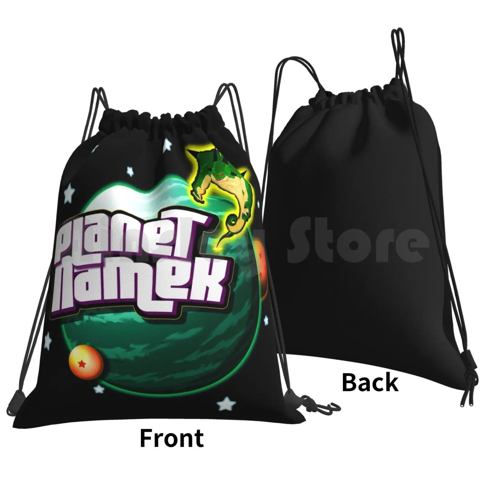 Planet Namek ( Stars ) Backpack Drawstring Bag Riding Climbing Gym Bag Z Z Dbz Super Ssj Ssj2 Ssj3 Ssj4 Son Humour Funny Pun