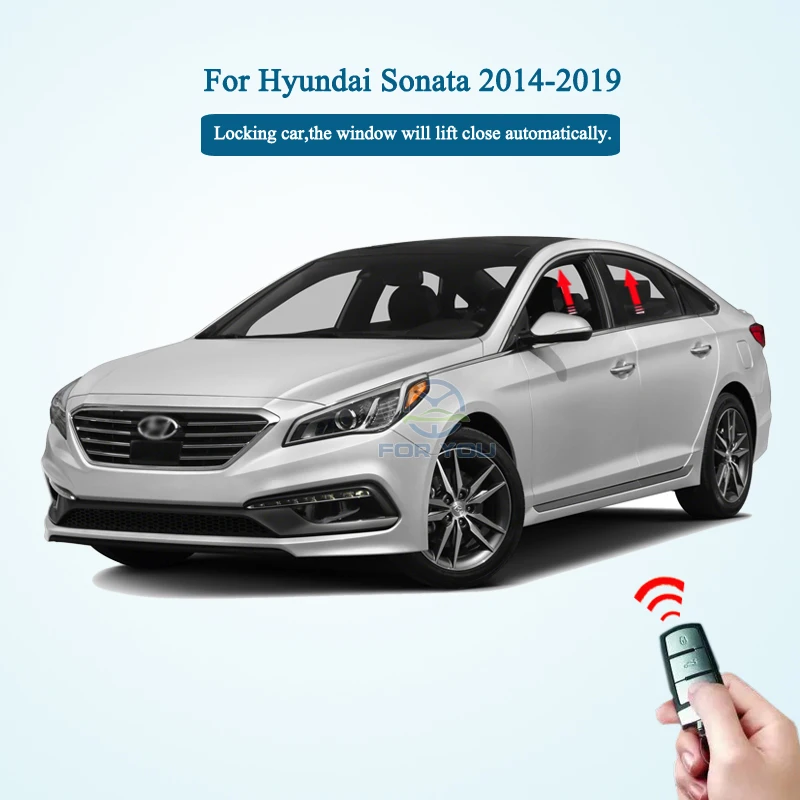 FORYOU Cho Xe Hơi Cửa Sổ Gần Hơn Với Thân Dụng Cụ Mở Gương Thư Mục Cho Xe Hyundai Sonata 2014-2019 Tay Trái Ổ