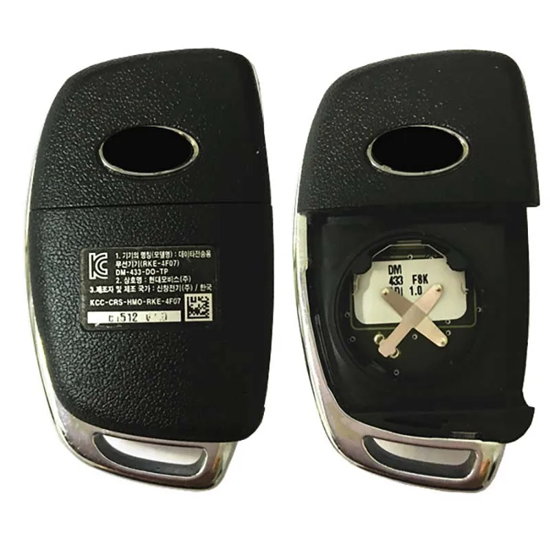 CN 020111   Oryginalny 4-przyciskowy zdalny kluczyk do Hyundai Santafe 2013-2016 Flip Fob 433Mhz FCCID 95430-2W100