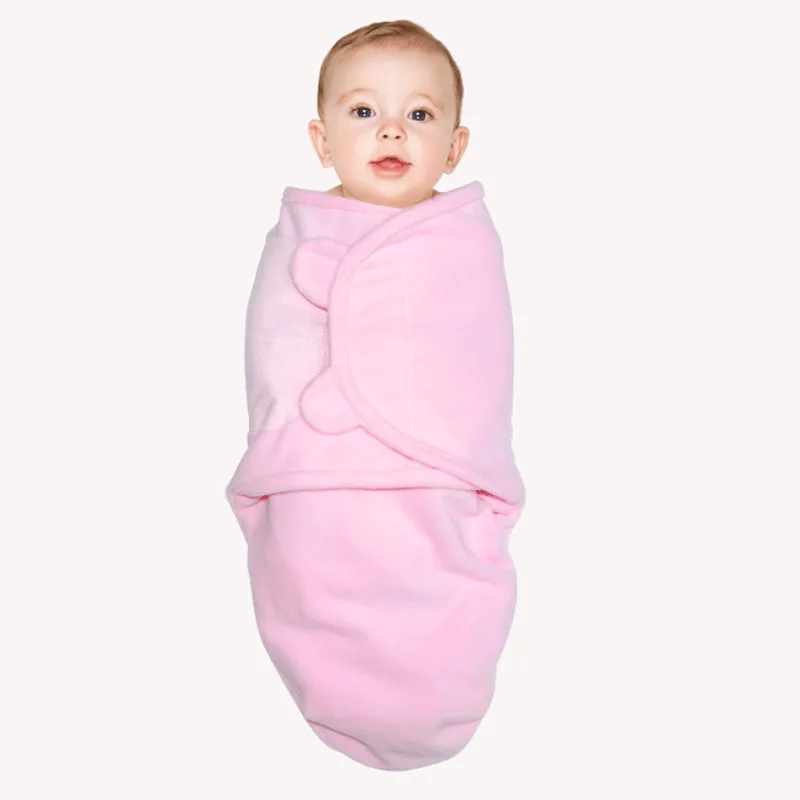 Newborn Baby Swaddle Sleeping Bag Anti-startle Wrapper Flannel Winter New Anti-kick Cotton Skin-friendly Thick Baby Wrapper