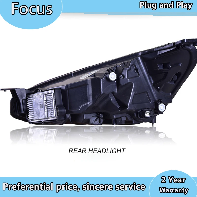 Car Styling for Ford Focus Headlights 2019 New Focus 5 Head Light Dynamic Signal Drl Hid Bi Xenon Auto Accessories