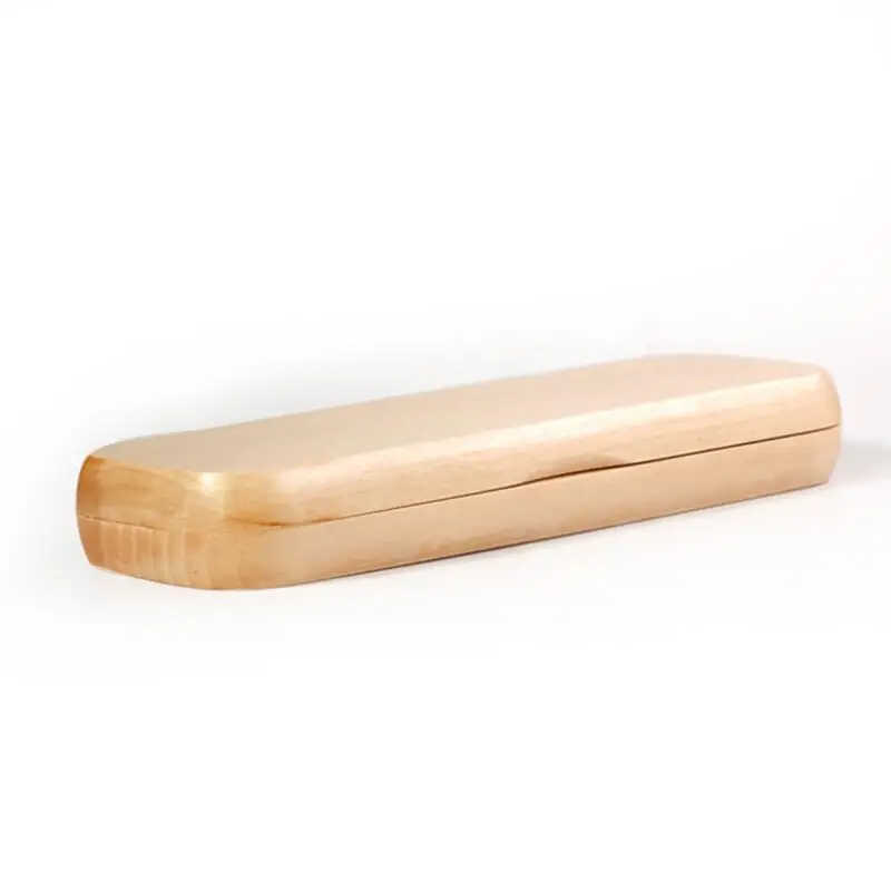 Single Pen Boxes High Quality Wood Pencil Cases Empty Natural Wooden Gift Boxes Free Shipping LX8680