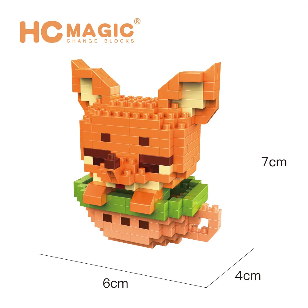 Cartoon A Cup Of Pokemon Micro Building Blocks Pikachu Jigglypuff  Eevee Bulbasaur Diamond Mini Brick Figrues Toys For Kids