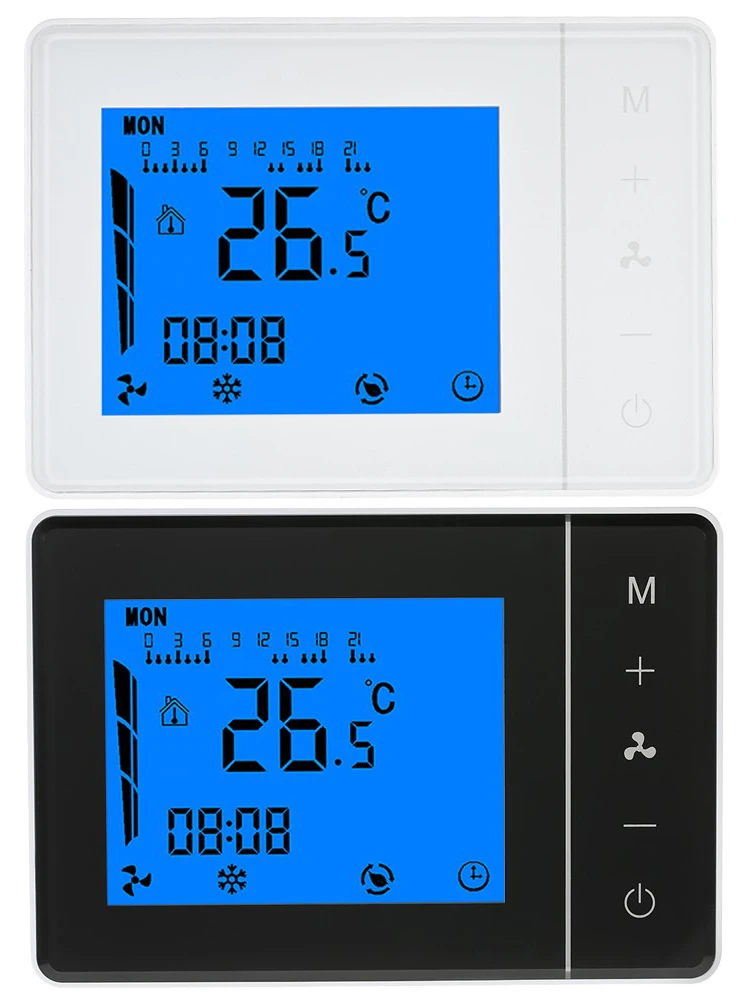 Imagem -02 - Termostato Inteligente para Ar-condicionado Controle Remoto e de Três Velocidades para Controle de Temperatura 90 a 240v