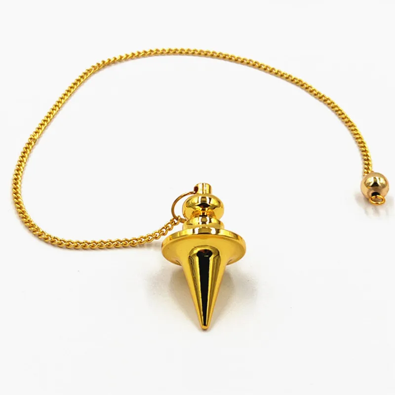 سونغلونغ البندول شفاء الهرم الروحي الريكي البندول ل إسقاط النحاس Meatl دلايات قلادة شقرا تميمة