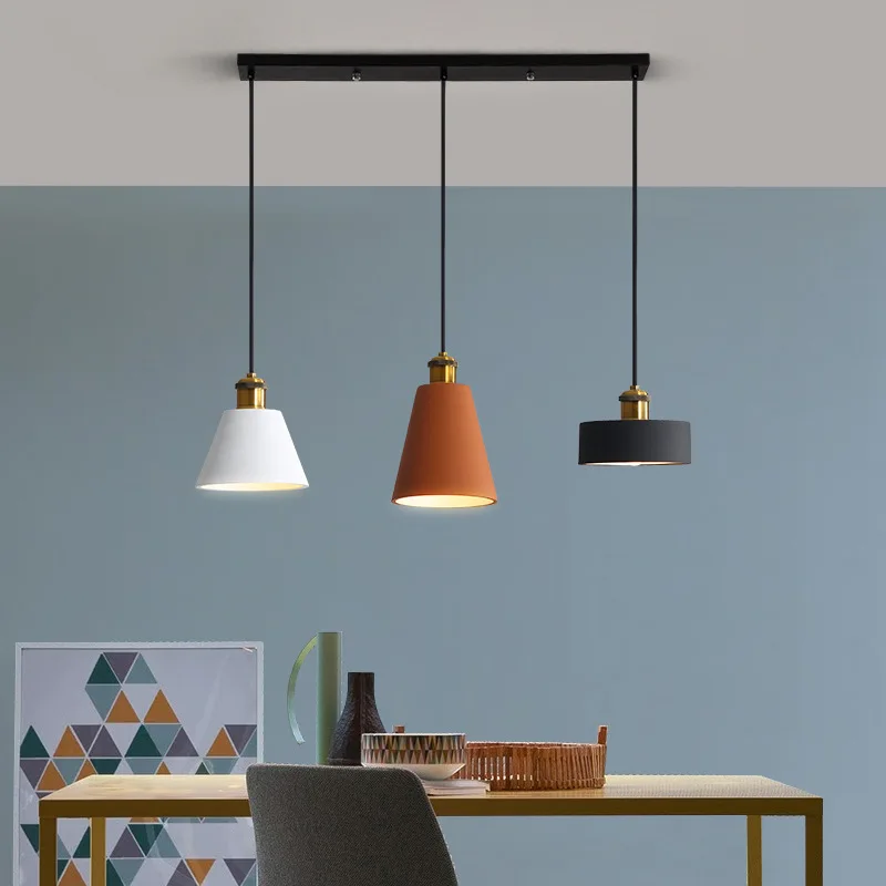 

Denmark Creative Resin Small Pendant Lights LED E27 Bedroom Bedside Dining Room Vintage Atmosphere Indoor Lllumination Fixtures