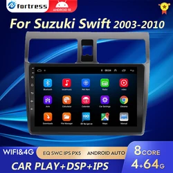 Radio con GPS para coche, reproductor Multimedia con Android, 2 din, vídeo, IPS, 8 núcleos, 4G, para Suzuki Swift 2005, 2006, 2007, 2008, 2009, 2010