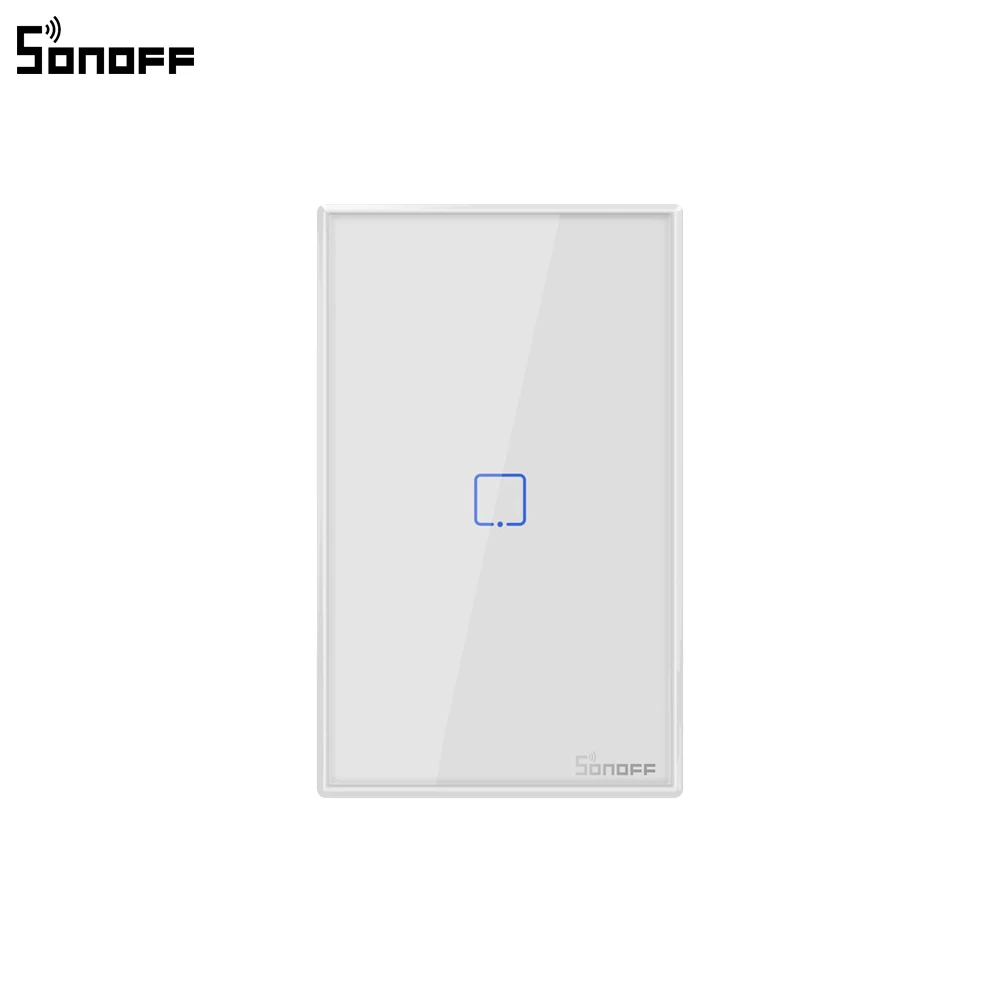 Itead SONOFF T0/T2 US Touch Switch Smart Light Switch Panel Wall Interruptor Wifi Switch US Standard Work with Alexa e-WeLink