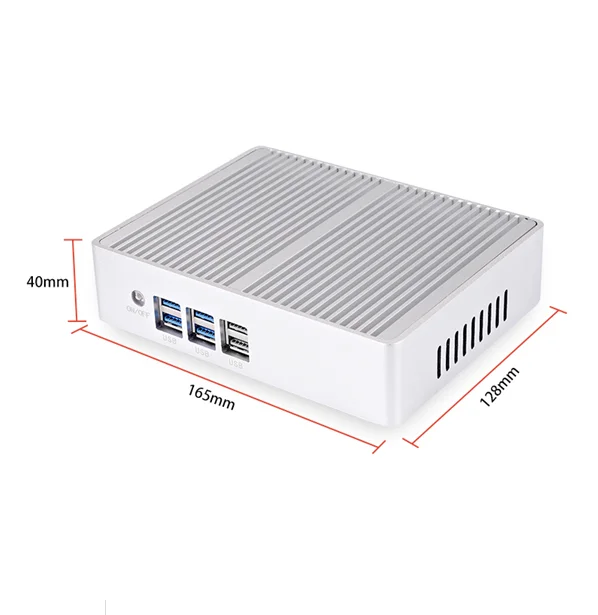 Trong-ĐT Celeron 2955U 3556U 3805U 3965U 4405U Quạt Không Cánh Mini PC Windows10 Máy Tính Cấu Hình Máy Tính Để Bàn Máy Tính HD VGA WiFi 8XUSB