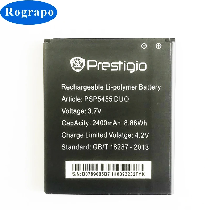 جديد 2400mAh استبدال PSP5455DUO بطارية ل Prestigio PSP5455 الثنائي بطاريات الهاتف الخليوي المحمول