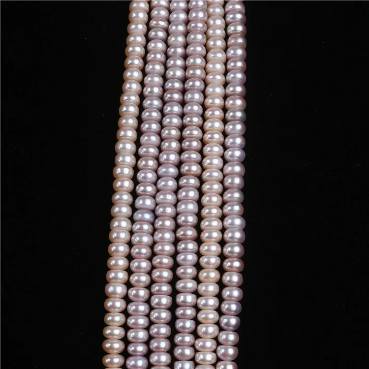 wholesale 7-8mm AAA grade button shape pearl strands