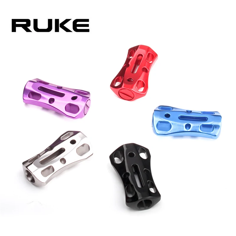 RUKE 1pc Fishing Reel Handle Knob Alloy Aluminum Materails 6.8g/pc DIY Accessory Include 2pcs Bearings Suit D/S Reel DIY Accesso