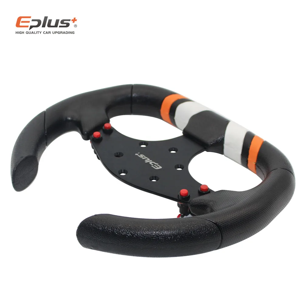 EPLUS Car-styling Sport Steering Wheel Racing Type PU Universal 13 Inches310MM Aluminum Retrofit Modified Kart