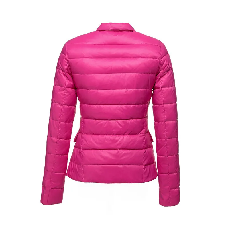 Sanishroly-casaco feminino de pato branco ultra leve, colarinho de terno feminino, casaco curto, puffer parkas, tops SE731, outono, inverno, 2022,