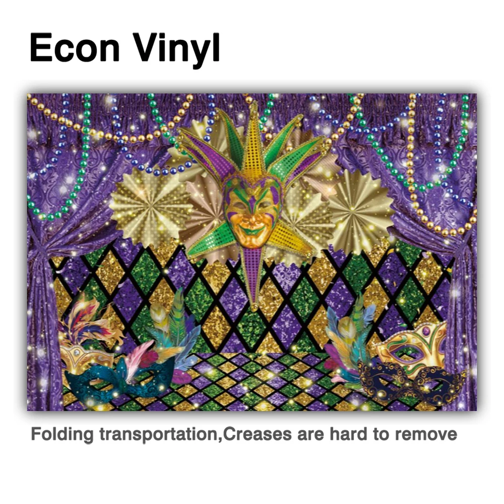 Allenjoy mardi gras festa pano de fundo roxo ouro glitter carnaval masquerade fotografia fundos festival decorações banner