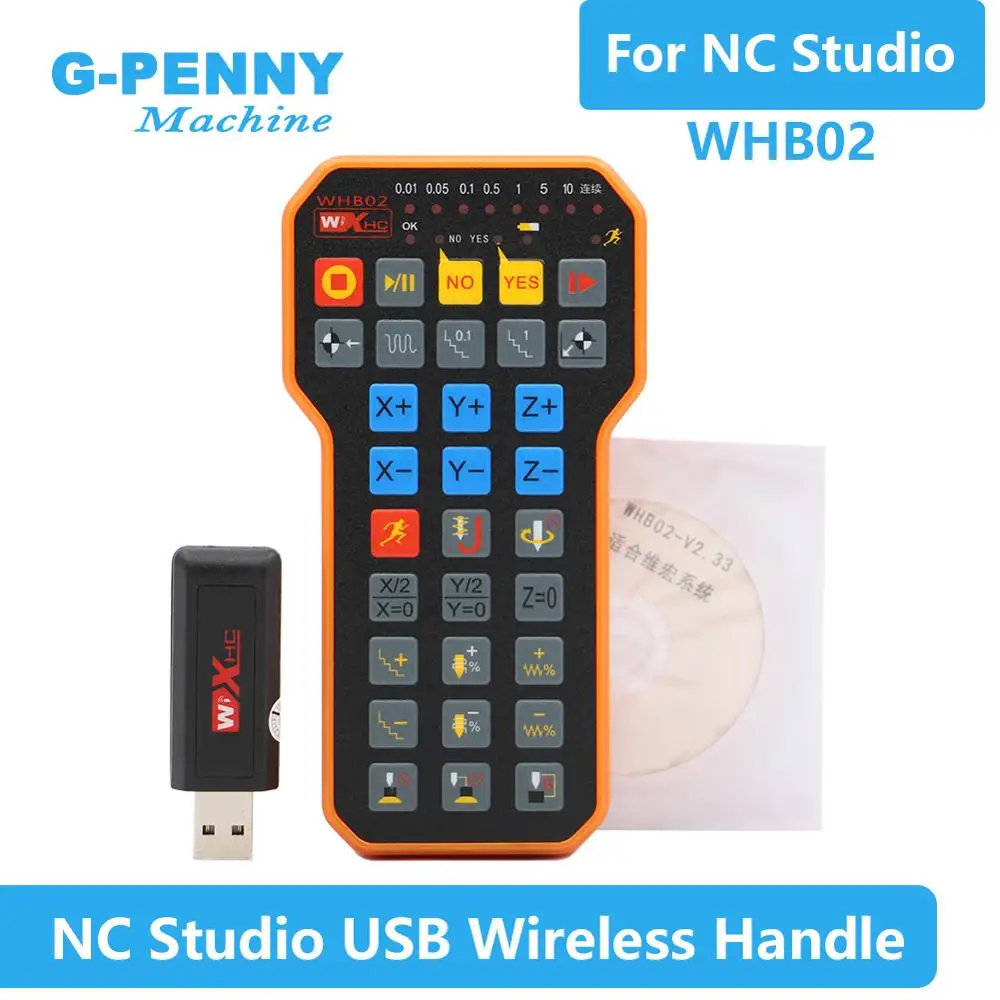 CNC Handwheel NC Studio USB Wireless Remote Handle 3 Axis CNC controller for CNC Router Engraving Machine weihong system