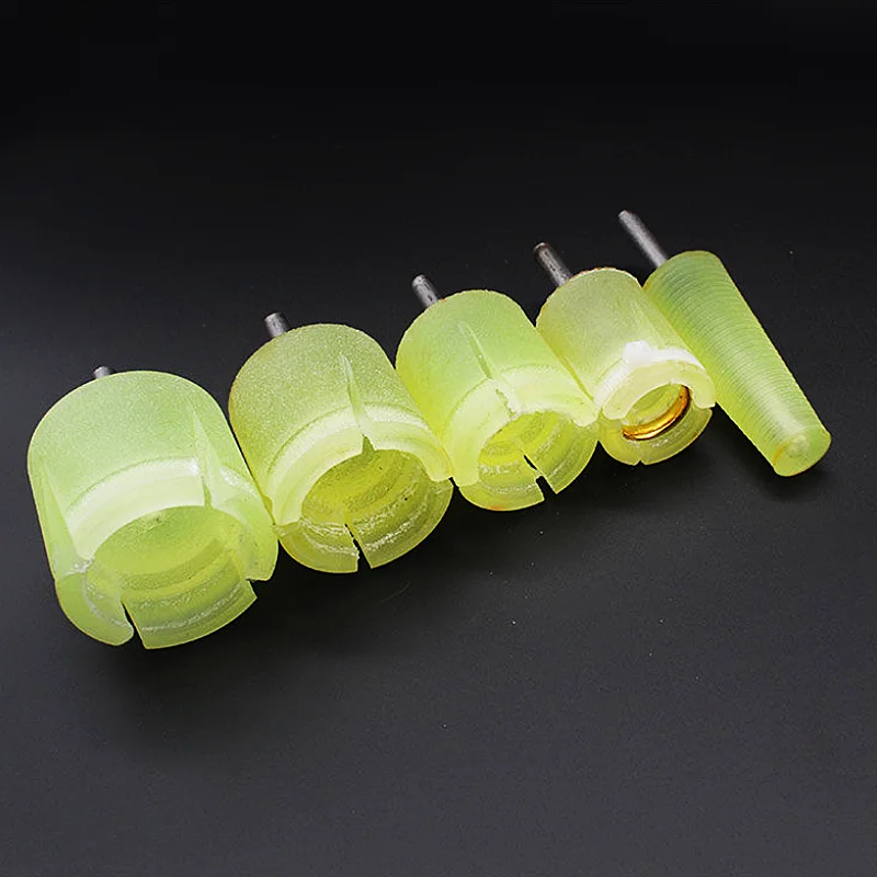 Achat-Jade-Ring Fixierstange Polierwerkzeuge Schleif-Konische Hülse Fixierbearbeitungswerkzeug Silikon-Dorn Innen-Außen-Halter – Detail 4