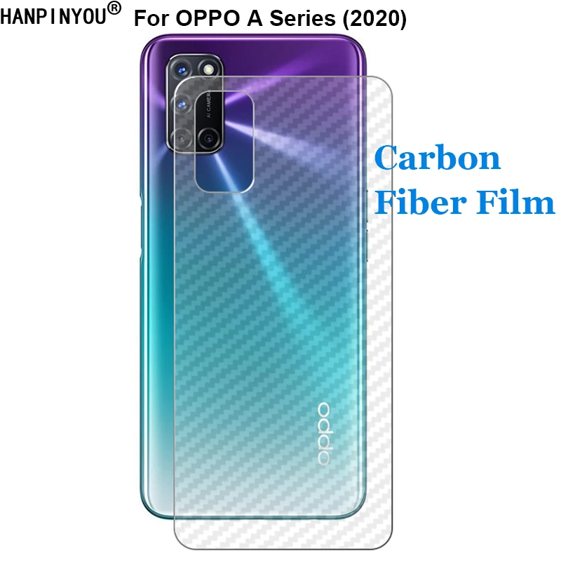 For OPPO A52 A72 4G A92 A92s A53 A73 A93 5G 3D Anti-fingerprint Carbon Fiber Back Film Rear Screen Protector Sticker (Not Glass)