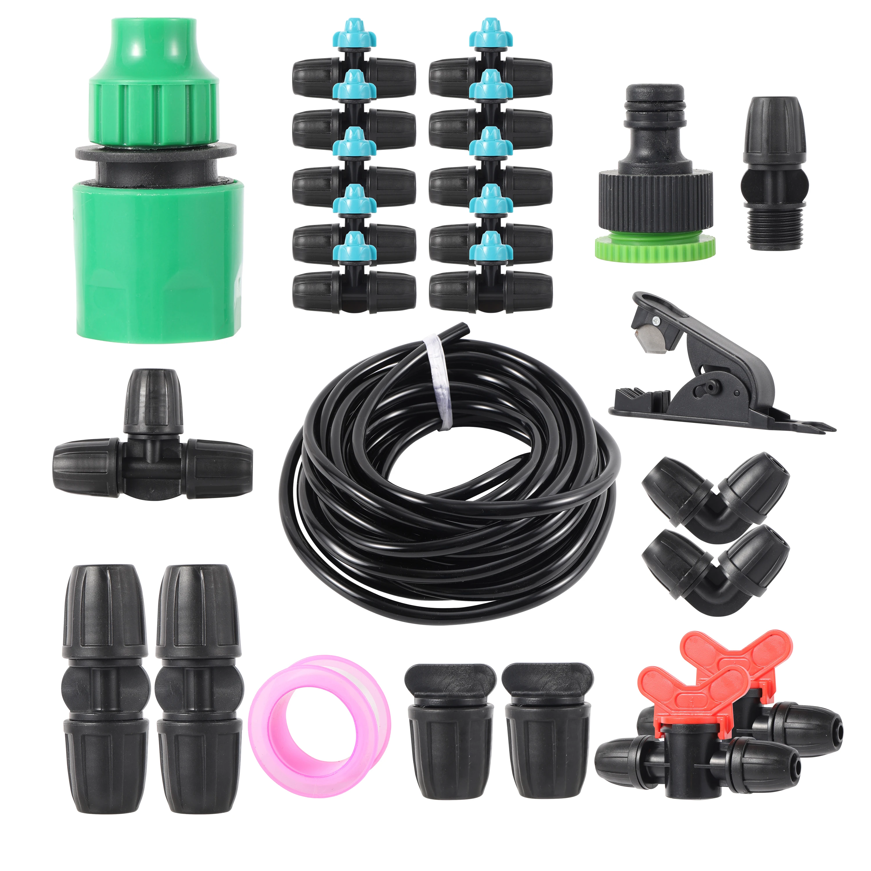 5M 10M 15M 20M Garden Misting Irrigation Kit Automatic Watering Atomization Nozzles Cooling Dust Removal Humidification Tools