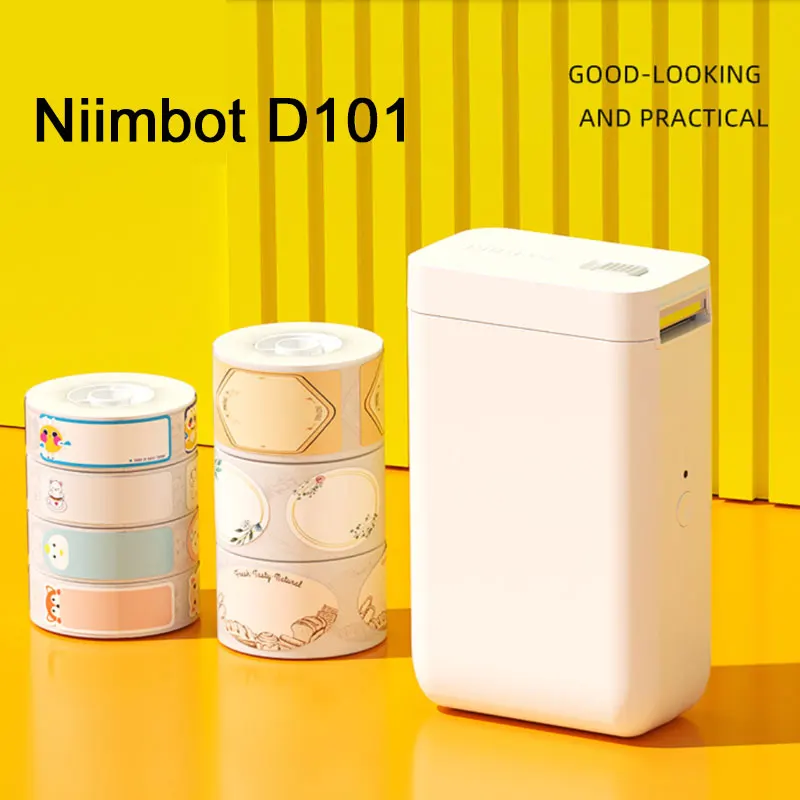 NIIMBOT D101 Mini White Printer Label Sticker Anti-Oil Waterproof Tear-Resistant for Supermarket Price Label Roll Paper