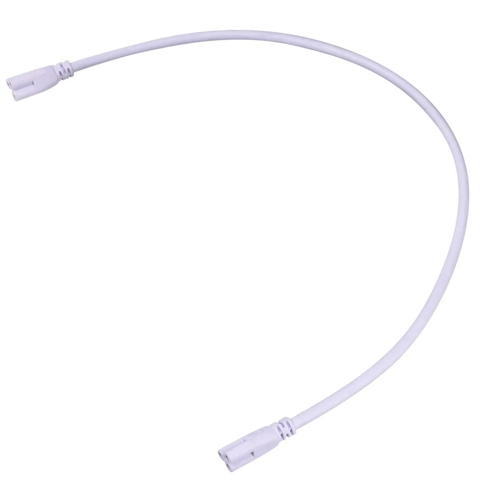 Cable de alimentación para tubo T8, luz LED de cultivo con interruptor de encendido y apagado, Conector de tubo integrado de 3 pines, Cable de extensión, enchufe europeo y estadounidense