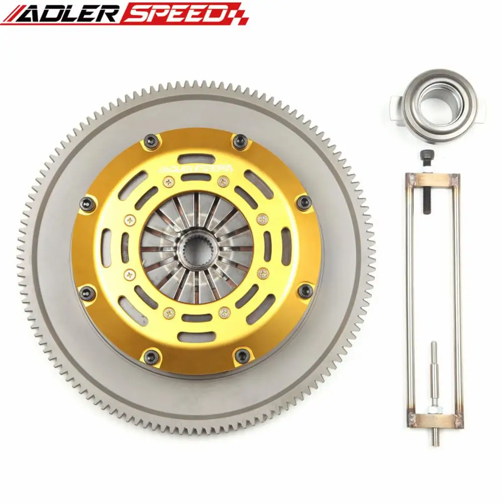 

ADLERSPEED Twin Disc Clutch Kit For Mitsubishi Lancer Evolution 4 5 6 7 8 9 4G63 2.0L Standard