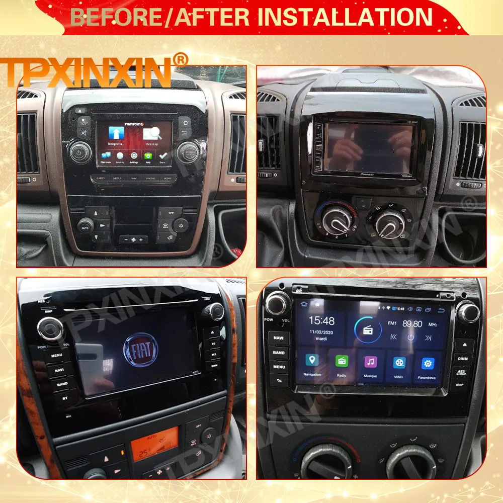 Receptor de Radio estéreo para FIAT DUCATO, Unidad Central grabadora, Android 10, 2006, 2007, 2008, 2009, 2010, 2011, 2012, 2013-2014