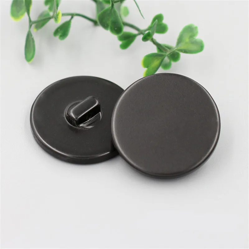 20pcs/Bag High-end Men\'s and Women\'s Woolen Coat Button Flat Resin Bright White Matte Black Flat Suit Windbreaker Button