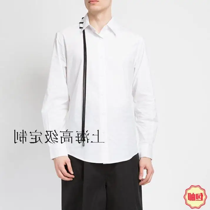

New Fashion Casual Hot Long Sleeved suit shirt Slim Fit Male catwalks Dress Shirts Soft Comfortable Brand Men Clothing
