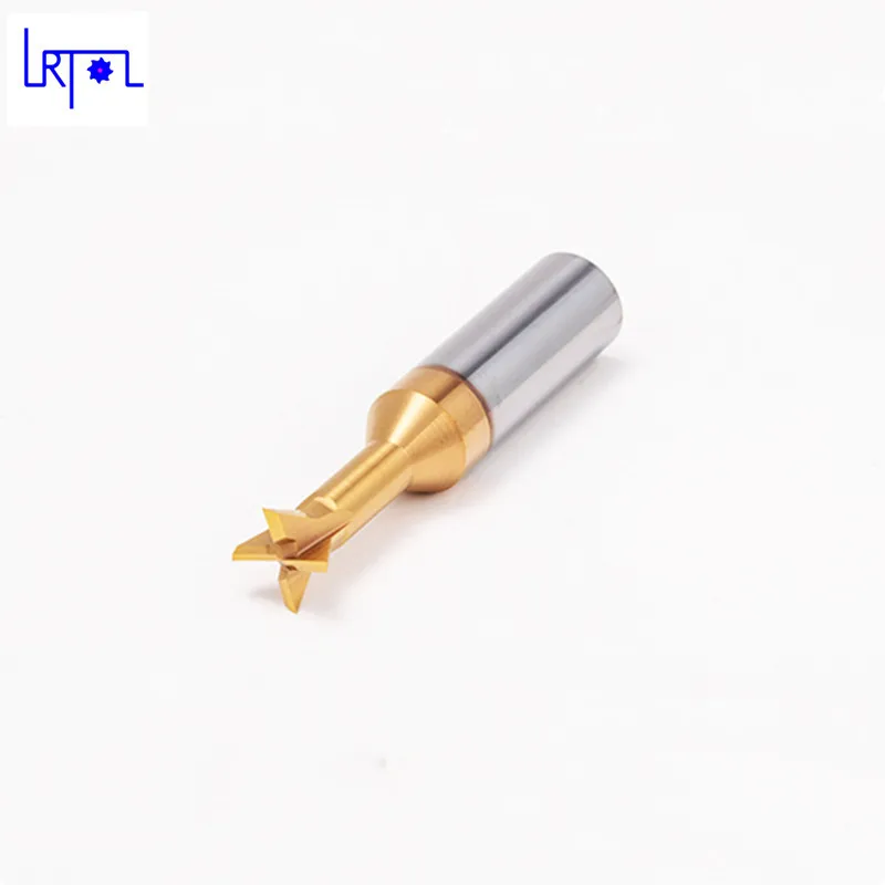 1-16*50 60 80mm solid tungsten carbide dovetail 45/60 angle coating end mill,milling cutter cnc cutter bits