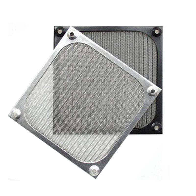 Gdstime épaissi aluminium anti-poussière ventilateur filtre 60mm 80mm 90mm 120mm couvercle anti-poussière ordinateur PC boîtier grille garde avec vis