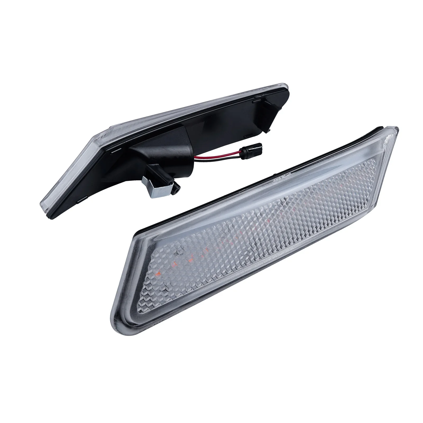 Amber LED Indicator Side Marker Repeater Light Clear Lens For 2005-2008 Porsche Boxster Cayman 987 Carrera 911 997 2005-2012