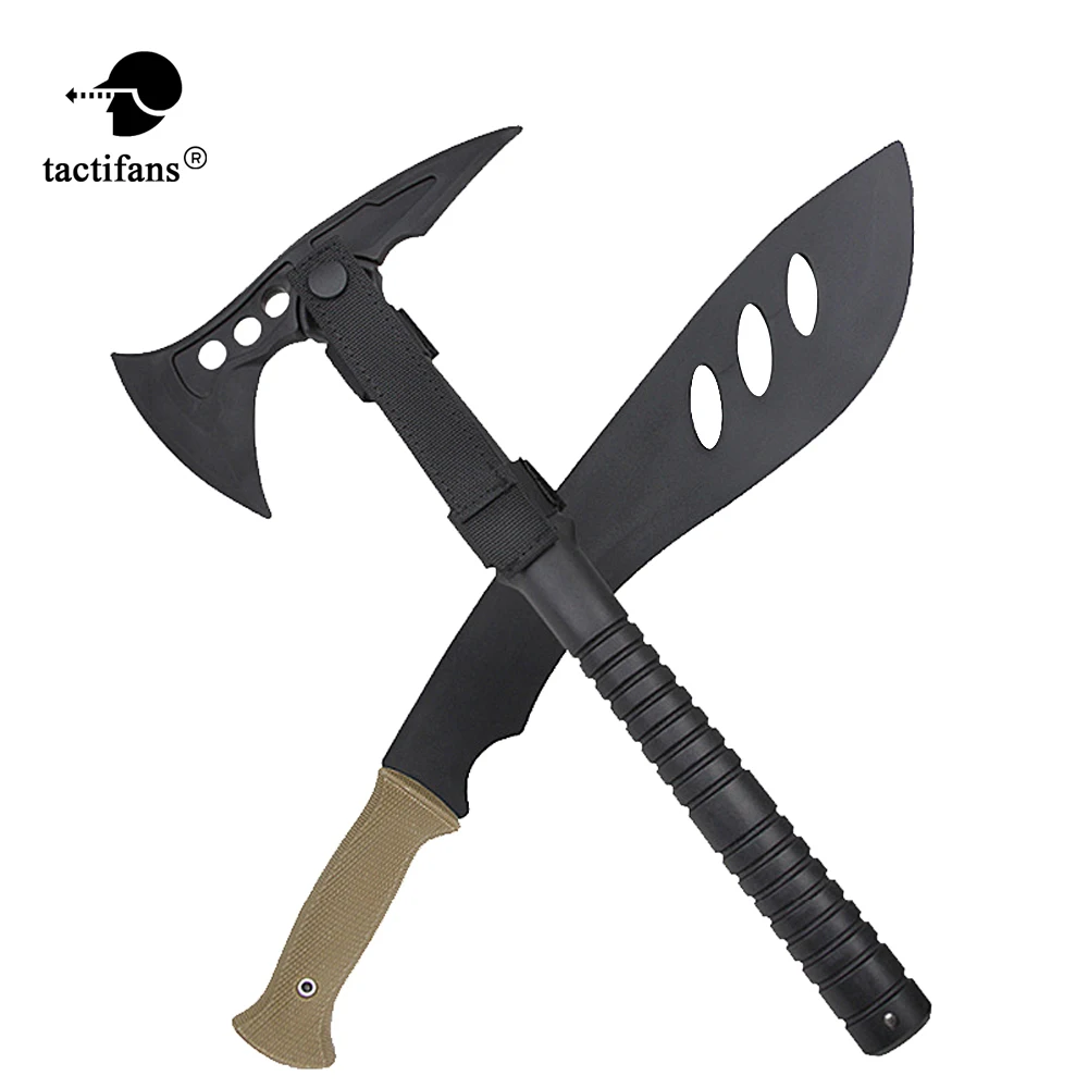 Soft Plastic Grip Props Axe/Knife With Rubber Decoration Training Cosplay Film Television Paintball Dummy Hunting Knife Model