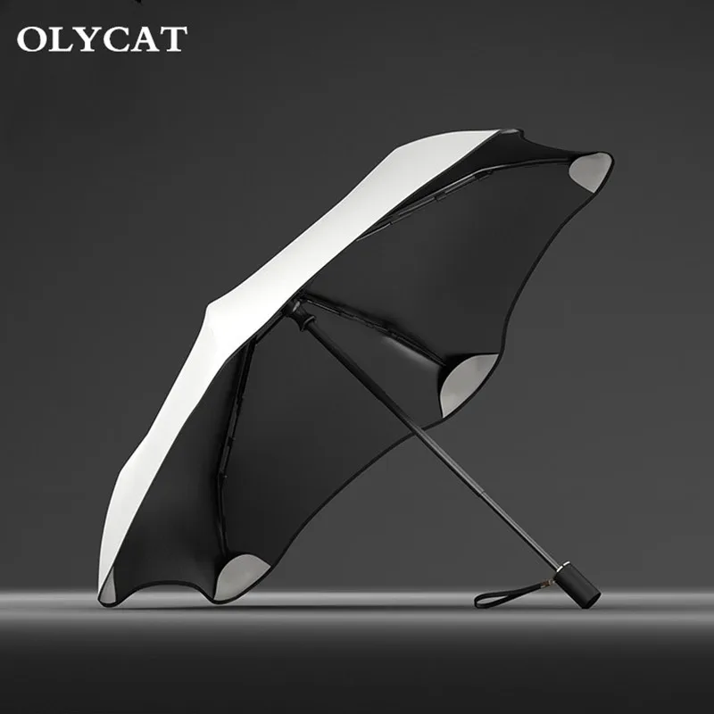 

OLYCAT-Складной зонт для детей и женщин, креативный, алюминий 6K, защита от ультрафиолета, ветрозащитный, новый, Цветочный стиль