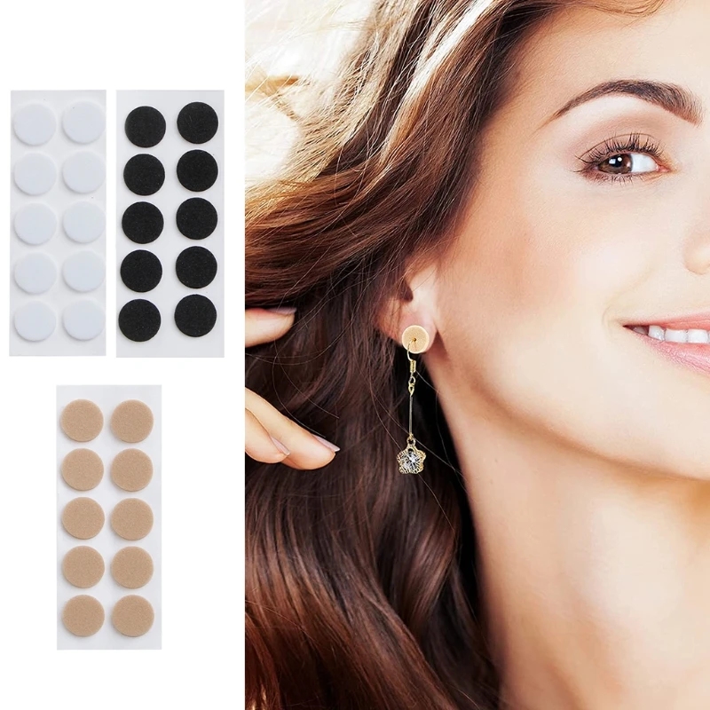 100 Pcs Earring Support Patch Earring Lifter and Earring Back Suitable for Supporting Pad Ears Waterproof Lifting Patch