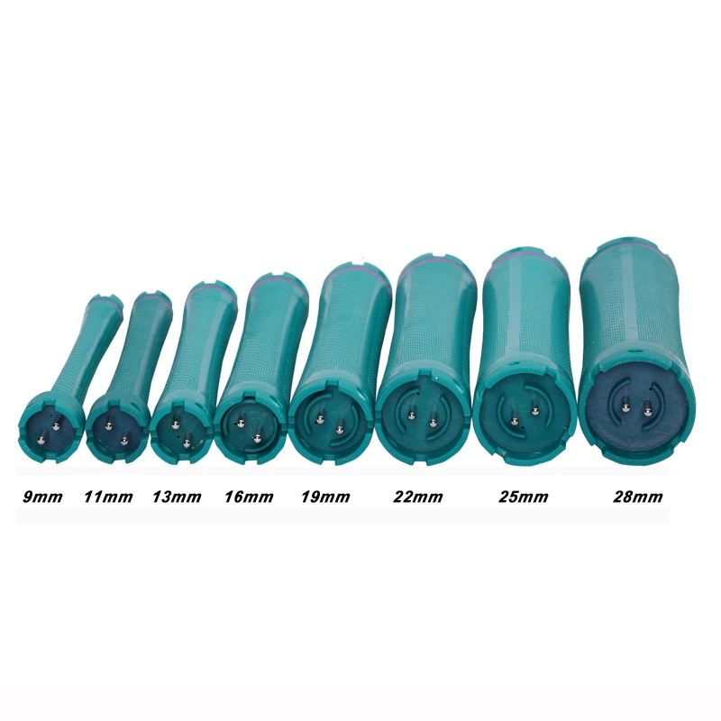 10 unids/set 24V Extra larga climatizada rodillos de pelo de 125mm en caliente Digital permanente barras eléctrica bares rulos de formadores de