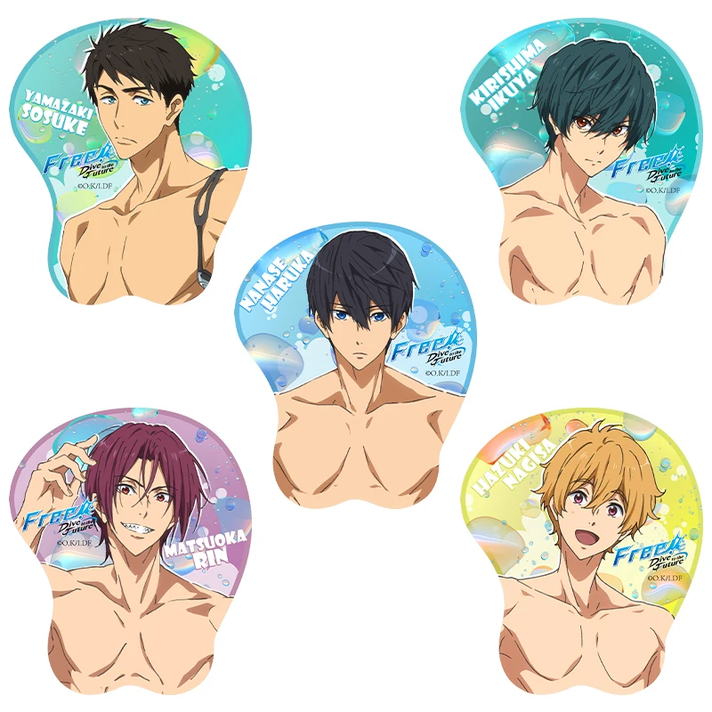 

Brdwn Free! Nanase Haruka Sosuke Yamazaki Rin Matsuoka Ikuya Kirishima Hazuki Chinese Official Authorization Cosplay Mouse Pad