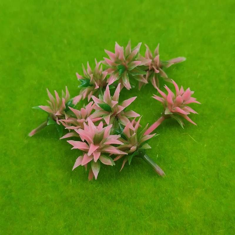 Modelo de arbustos de árboles, escala HO, flor, hierba, bosque, plantas verdes, parque de construcción, jardín, diseño de paisaje en miniatura